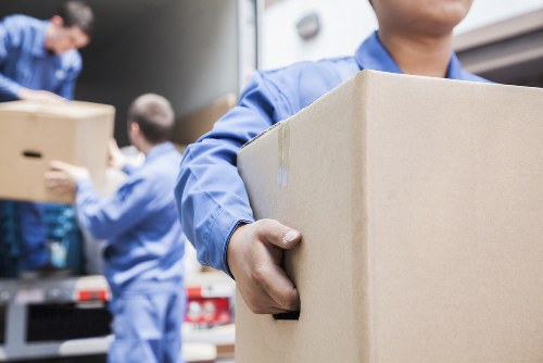 Boxes and furniture prepared for storage pricing in Maidavale