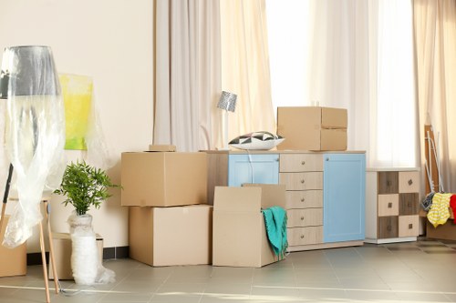 Customer completing a self storage booking agreement