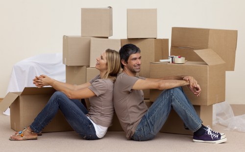 Careful handling of office furniture and equipment during a Maidavale move
